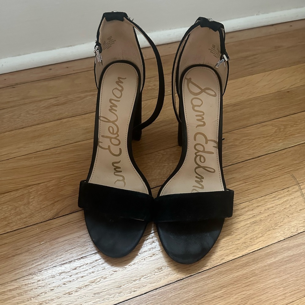 Sam Edelman Strappy Suede Block Heel